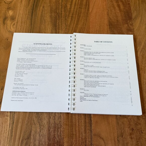 Tree Shrub Selection Guide Pahrump NV Gary Mo Mitchell 1995 2nd Ed Rare - Picture 5 of 6